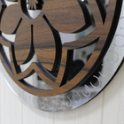 Mandala Decorativa Ambiente Sala Quarto 65x65 Kit 3 Pçs Marrom