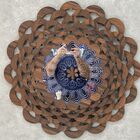 Mandala Decorativa Ambiente Sala Quarto Kit 3 Pçs 38168 Marrom