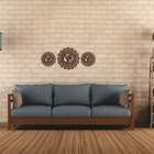 Mandala Decorativa Ambiente Sala Quarto Kit 3 Pçs 38169 Marrom