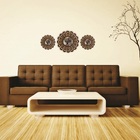 Mandala Decorativa Ambiente Sala Quarto Kit 3 Pçs 38169 Marrom