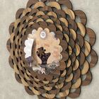 Mandala Decorativa Ambiente Sala Quarto Kit 3 Pçs 38172 Marrom