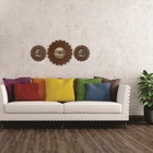 Mandala Decorativa Ambiente Sala Quarto Kit 3 Pçs 38173 Marrom