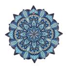 Mandala Em Cerâmica Pequena Azul