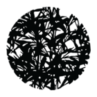 Mandala Folhas - Preto - 80 Cm