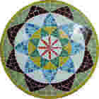 Mandala Indiana I Ceramica - 80 Cm