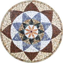Mandala Indiana I Piso Mosaico - 90cm