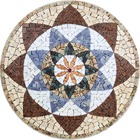 Mandala Indiana I Piso Mosaico - 90cm