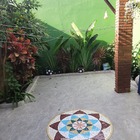 Mandala Indiana I Piso Mosaico Ceramico - 130cm