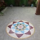 Mandala Indiana I Piso Mosaico Ceramico - 300cm