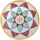Mandala Indiana I Piso Mosaico Ceramico - 90cm