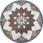 Mandala Indiana Piso Mosaico Árabe - 100cm
