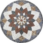 Mandala Indiana Piso Mosaico Árabe - 90cm