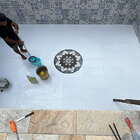 Mandala Indiana Piso Mosaico Árabe - 90cm