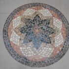 Mandala Indiana Piso Mosaico Ii - 70cm