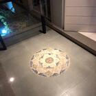 Mandala Indiana Piso Mosaico Lótus Iii - 80cm