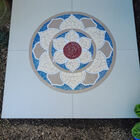 Mandala Indiana Piso Mosaico Lótus Iii Cerâmico - 60cm