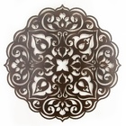 Mandala Luz Aço Galvanizado - Marrom - 120 Cm