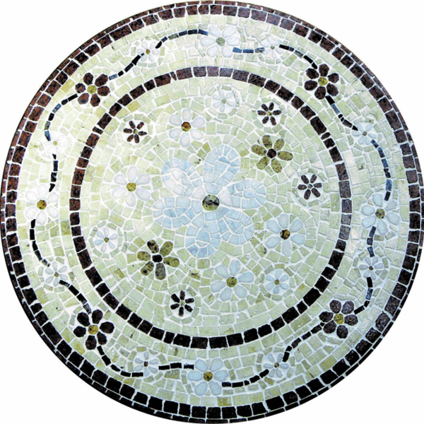 Mandala Mosaico  Floral Doppio Festoni - 100cm