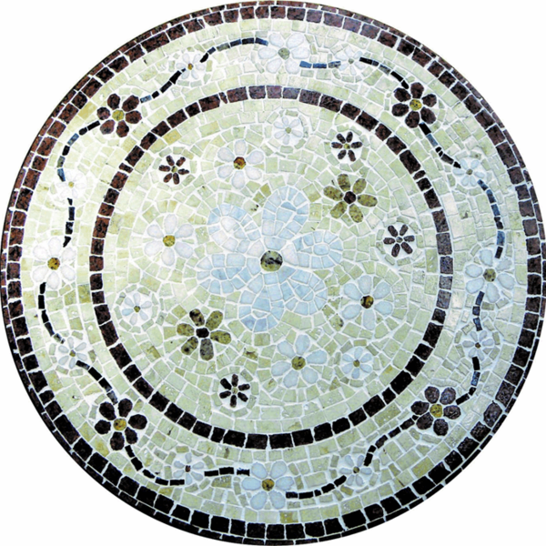 Mandala Mosaico  Floral Doppio Festoni - 90cm