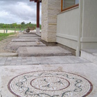 Mandala Mosaico Fiorellini Itatliani Exclusivo  - 90 Cm