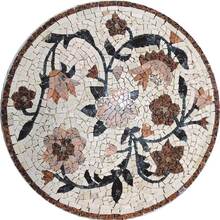 Mandala Mosaico Floral Fantasia Redondo - 100cm