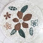 Mandala Mosaico Floral Flor De Ibisco - 80cm