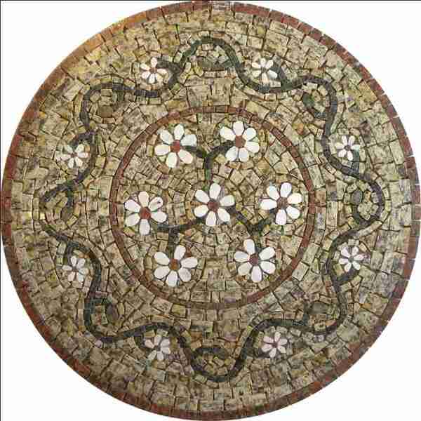 Mandala Mosaico Floral Rosone Fiorellini Veronesi Ii Ornament