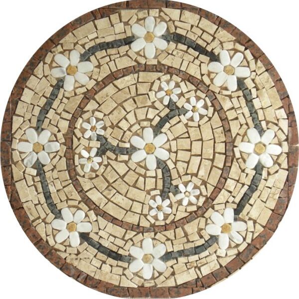 Mandala Mosaico Floral Rosone Venezia - 70cm