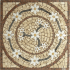 Mandala Mosaico Floral Rosone Venezia Quadrado - 120cm