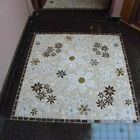 Mandala Mosaico Floral Tapete  Jardim Florido - 100cm