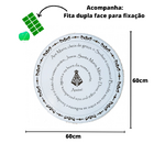 Mandala Oração Ave Maria Mdf Branco 60 Cm [f031]