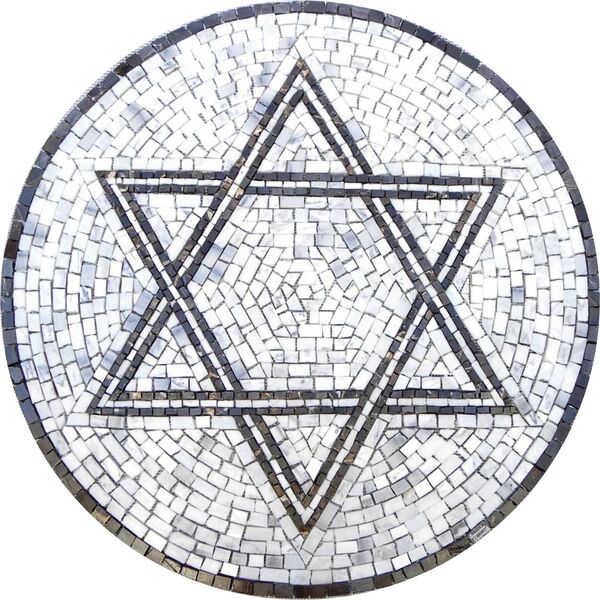 Mandala Simbólica Estrela De David Ii - 120cm