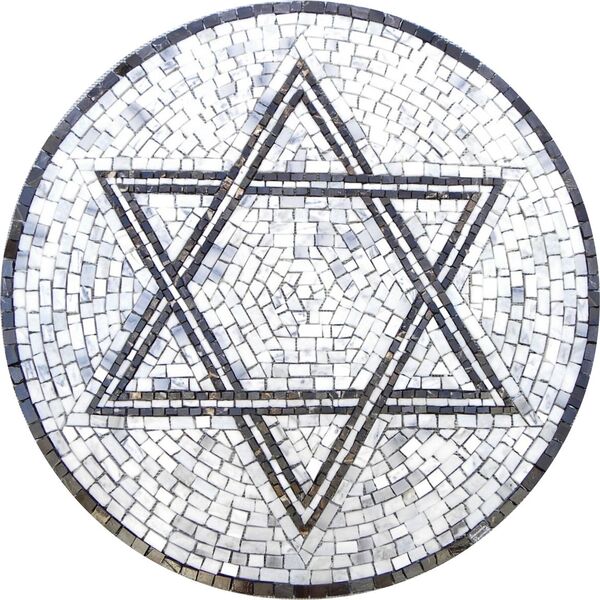 Mandala Simbólica Estrela De David Ii - 60cm