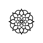 Mandala Vazada Flor Mdf