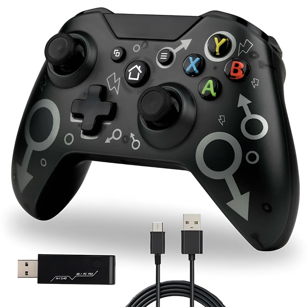 Manete X-one Sem Fio Personalizada Preta Compatível Com Xbox