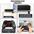 Manete X-one Sem Fio Personalizada Preta Compatível Com Xbox