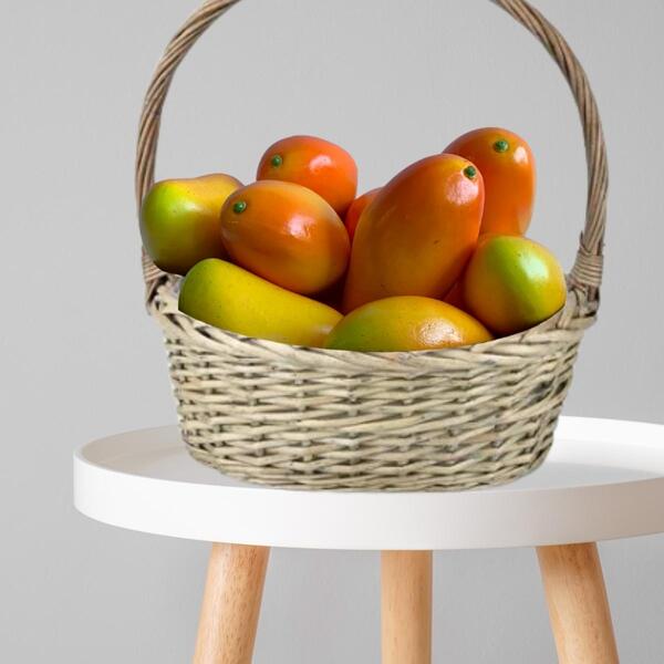 Manga Decorativa Fruta Artificial 7 Unidades Para Cenários E