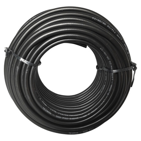 Mangueira Ar Comprimido Pneumática 500 Psi 1/4 Rolo C/ 20mts