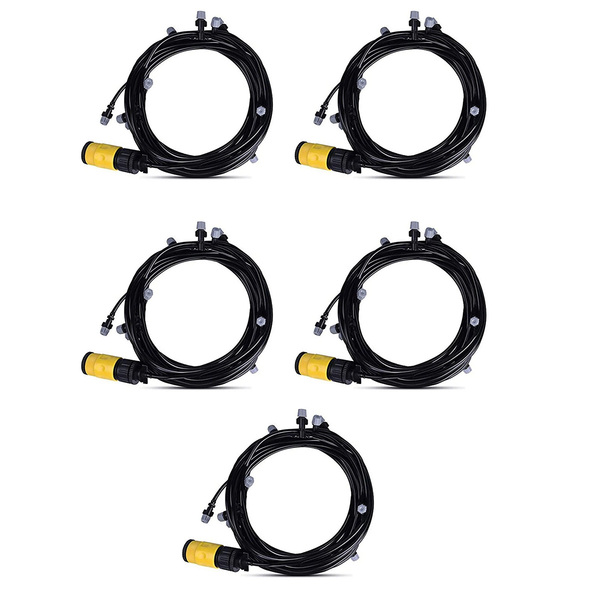 Mangueira Climatizadora Kit 5 Uni Sistema Irrigacao Nevoa Qui