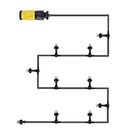 Mangueira Climatizadora Nevoa Kit Sistema Irrigacao Jardim Qu