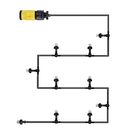 Mangueira Climatizadora Nevoa Sistema Irrigacao Kit 10 M Jard