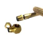 Mangueira De Gás 1,20m 1/2" + Adaptador 90º Para Cooktop Forn