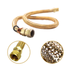 Mangueira De Gás 1m 1/2" + Adaptador 90º E Válvula De Bloquei