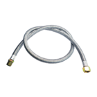 Mangueira De Gás 1m 1/2" Malha De Aço Para Fogão Forno E Cook