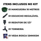 Mangueira De Jardim 10m Metros Reforçada Trançada + Suporte A