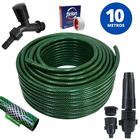 Mangueira De Jardim 10m Metros Reforçada Trançada + Torneira