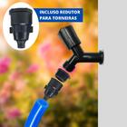 Mangueira De Jardim 15m Metros Reforçada Chata Antitorção + T