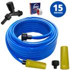 Mangueira De Jardim 15m Metros Reforçada Chata Antitorção + T