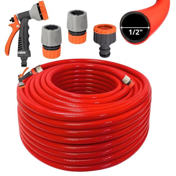 Mangueira De Jardim 20m Metros + Esguicho Hidropistola + Enga