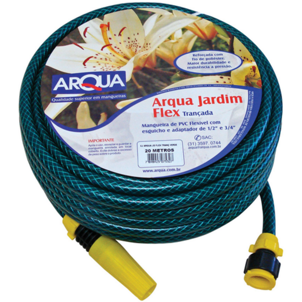 Mangueira De Jardim Flexível Trançada 7/16" X 1,7 Mm 30 Metro